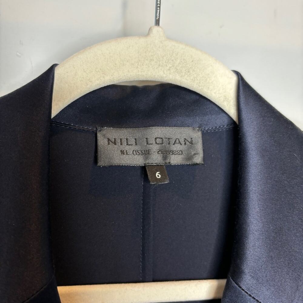 Nili Lotan Sophia Silk Blazer Jacket - Picture 4 of 10
